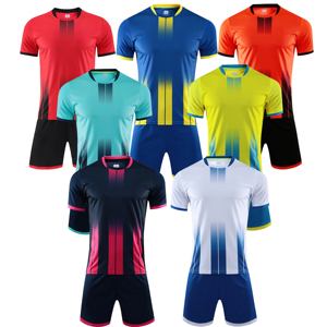 Custom 100% Polyester <b>Soccer</b> Jersey Football Uniform Quick Dry Breathable Short <b>Sleeve</b> Team Kit With <b>Socks</b> - Product Image 2