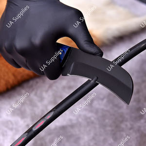 Cuchillo EDC de Acero al Carbono Recubierto de Óxido con Hoja Fija Tipo Pico de Halcón y Agujero para el Dedo, para Caza y Uso Exterior, con Funda para Portación Horizontal, OEM ODM - Product Image 5