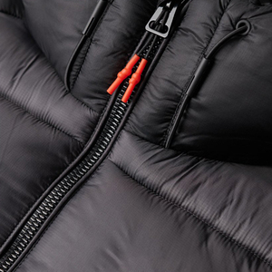 Wholesale Outdoor Wear Unisex Puffer <b>Jacket</b> 100% Nylon Stand Collar Hooded Thick Plus Size Custom Logo Design Cheap Price - Product Image 2
