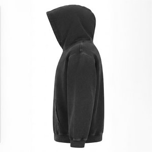 Sudadera con Capucha Negra para Mujer, con Cierre y Logotipo Bordado en Morado, Corte Regular, Manga Larga, Otoño, Venta al Por Mayor, Personalizable con Logotipo - Product Image 4
