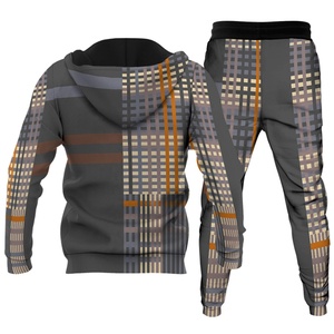 ชุดเซ็ตเสื้อผ้าผู้ชายสไตล์สตรีทแวร์สำหรับฤดูหนาว 2 in 1 พร้อมโลโก้สั่งทำพิเศษ  ชุดวอร์มแบบสวมใส่สบาย ระบายอากาศได้ดี กันลม  ย้อมสีแบบ Garment Dyed  กางเกงวอร์มสำหรับเล่นกีฬา - Product Image 2