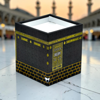 Hadiah Islami Sempurna untuk Pecinta Idul Fitri & Haji: Ka'bah Plastik Mengambang dengan Lampu LED, Aplikasi Penerjemah & Pengulangan Al-Quran, Kontrol via Aplikasi