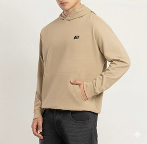 เสื้อฮู้ดดี้ผ้าฝ้ายฟลีซ GSM สูง ทรงโอเวอร์ไซส์ สตรีทแวร์ ทรงปกติ เสื้อสเวตเชิ้ตผ้าฝ้ายถัก รับผลิตแบรนด์ส่วนตัว ขายส่งจำนวนมาก - Product Image 4