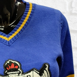 Custom Sigma Gamma Rho Women Chenille V Neck Varsity Sweater Embroidered Greek Letter Sorority Knit Pullover College Fashion - Product Image 5
