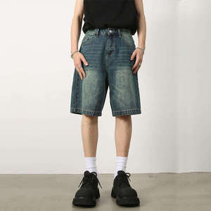 Shorts en jean pour homme, coupe slim vintage, décontractés, confortables, légers, respirants, style streetwear, pour tous les jours - Product Image 6