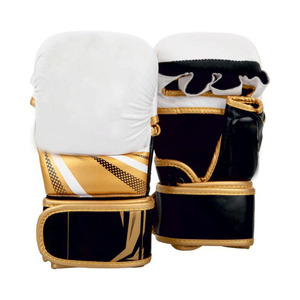 Gants de boxe en cuir professionnels MMA Sanda avec logo et couleur personnalisés, imperméables, respirants, pour l'entraînement aux arts martiaux - Product Image 1