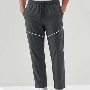 Pantalon de survêtement vert foncé pour homme, taille élastique, cordon de serrage, poches latérales, décontracté, sur mesure, respirant, pour l'été - Product Image 5