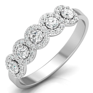 แหวนเพชรทำด้วยมือ14K 18K สีทองสำหรับแลปเครื่องประดับโรสโกลด์ชุบสีขาวสีเหลืองทองอุปกรณ์เครื่องประดับสไตล์น่ารัก - Product Image 4