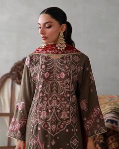 600 Salwar Kameez Pakistaníes de Marca de Alta Calidad para Mujer, para Fiestas y Playa, Material de Viscosa, Absorbe la Humedad, Secado Rápido - Product Image 4