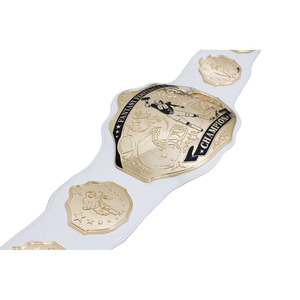Boucle de ceinture de trophée de football fantastique avec plaque dorée motif joueur 3,5x42 pouces - Product Image 6