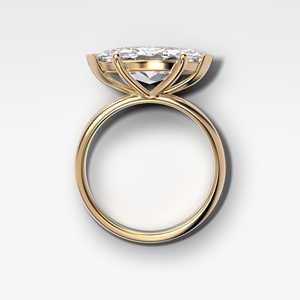 Bagues de fiançailles en diamant 2 carats taille marquise, cultivées en laboratoire, sertissage à griffes, or massif 14k 18k, solitaire moderne pour demande en mariage, bande de 1,67 mm - Product Image 4
