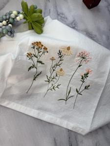 Paños de Cocina Reutilizables Nature4u 100% Algodón, Diseño Bordado de Flores Silvestres, Ecológicos, de Secado Rápido, para Bodas - Product Image 2