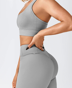 Leggings de Yoga Ligeros para Mujer, Cintura Alta, Color Sólido, Pantalones Largos sin Costuras, Elásticos, Color Personalizado, Transpirables, de Secado Rápido - Product Image 4