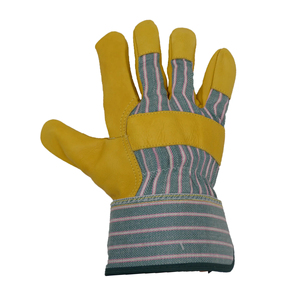 Guantes de Seguridad de Cuero Granulado con Protección Térmica, Forro de Algodón en la Parte Posterior, Puño Reforzado con Goma, Sin Silicona, Sin Polvo, Absorbe la Humedad - Product Image 3