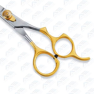 Outils de coupe de cheveux de précision multifonctionnels avec poignée dorée, ciseaux de barbier professionnels en acier inoxydable - Product Image 5