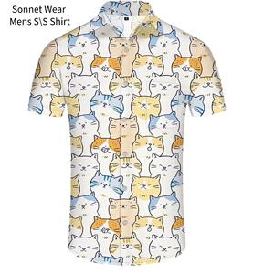 Chemise à manches courtes pour homme, boutonnée, décontractée, pour la plage, vêtements d'été - Product Image 6