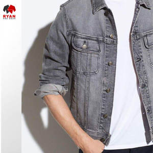 Chaqueta Vaquera Personalizada de Primera Calidad Ryan Pro Gear para Hombre, Cierre de Botones, Acolchada, de Secado Rápido, con Logotipo Personalizado, Diseño ODM - Product Image 5