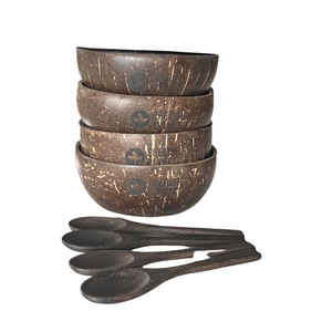 Tazón de Cáscara de Coco 100% Natural, Ecológico, Biodegradable, Hecho a Mano, para Ensaladas, Smoothies, Postres, Sopas, Utensilios de Cocina, Vietnam - Product Image 1