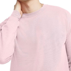 Sweat-shirt à col rond en polaire pour homme, disponible en grandes tailles, confort premium, sweat-shirt léger en mélange de coton, pull décontracté - Product Image 5