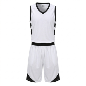 Conjunto de uniforme de baloncesto personalizado al por mayor, conjunto de camiseta de baloncesto transpirable, diseño gratuito, uniforme de baloncesto con nombre del equipo - Product Image 1