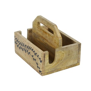 Soporte de Madera Roja para Cucharas, Organizador de Cubiertos de Madera, Precio de Fábrica, de la India - Product Image 4