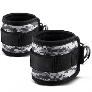 Correas de Tobillo Reforzadas con Camuflaje Digital para Máquinas de Cable, Ejercicios de Piernas, Fitness y Levantamiento de Pesas - Product Image 1
