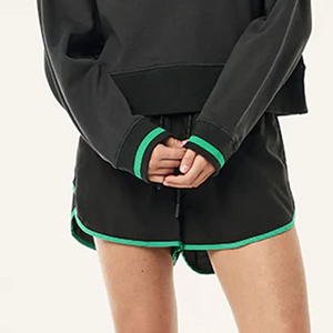 Shorts de sport respirants en maille pour femmes, taille élastique, anti-transparence, en spandex, grandes tailles - Product Image 3