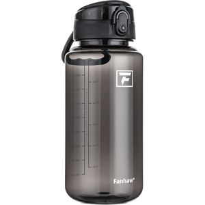 Bottiglia d'Acqua in Tritan Trasparente da 32 oz, Senza BPA, Antigoccia, con Tappo Antipolvere, Riutilizzabile, per Palestra e Sport - Product Image 1