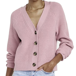 Pull décontracté unisexe violet en nylon/acrylique jacquard à col rond et manches longues, toutes saisons, couleur unie, anti-boulochage, fermeture éclair sur le devant - Product Image 4
