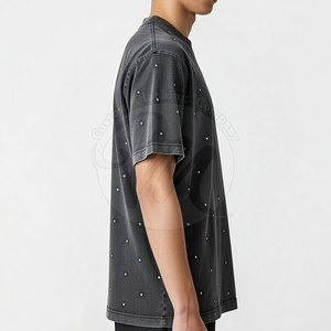 เสื้อยืดดีไซน์ล่าสุด สีสันปรับแต่งได้ ผ้าเนื้อนุ่ม แห้งเร็ว ประดับด้วยเพชรเทียม เหมาะสำหรับกิจกรรมกลางแจ้ง - Product Image 5