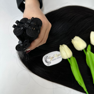 Extensiones de Cabello Humano Vietnamita 100% Remy Natural, Super Double Drawn, Cutícula Alineada, Alta Calidad, Trama Cruda, Liso, Todos los Colores - Product Image 1