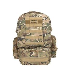 Mochila de equipo de supervivencia, ligera, de viaje, con cremallera, bolsillo, correas de cintura, lona de cuero, senderismo, Mini mochila elegante - Product Image 5