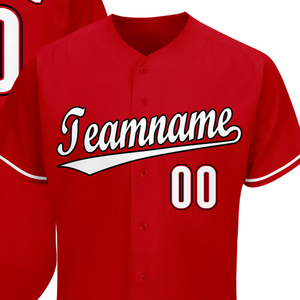 Maillot de baseball personnalisé OEM par sublimation, 100 % polyester, décontracté, avec boutons sur le devant, nom et numéro de l'équipe, vêtement de sport - Product Image 2