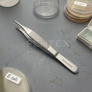 Pinces à tissus manuelles Adson Brown en acier inoxydable de qualité supérieure, 9x9 dents, finition mate et polie, instruments chirurgicaux 12cm/15cm - Product Image 2