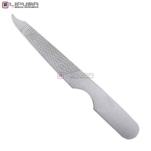 Lima de Uñas Portátil de Acero Inoxidable con Grano 180/240, Ideal para Uso en Salón y Manicuras Caseras - Product Image 5