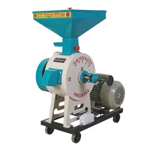 2HP Twin Pulley Open Type <b>Flour</b> <b>Mill</b> 12" Commercial Grinder for Atta Wheat Millet & Rice Grinding - Product Image 2