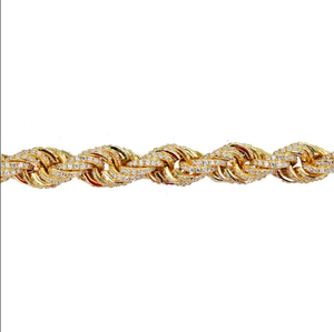 Bracelet Iced Jewelz Iced 3mm Miami Cuban Chain avec Moissanite taille brillant qualité D VVS en Argent Sterling 925, style Hip Hop, unisexe, cadeau - Product Image 5