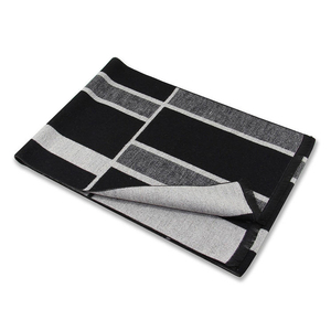 Classic Long Wool Scarf Men Color Blocking Thermal Insulation Winter Warm Knitted Scarf Adult Gray Orange Pattern 2026 - Product Image 6