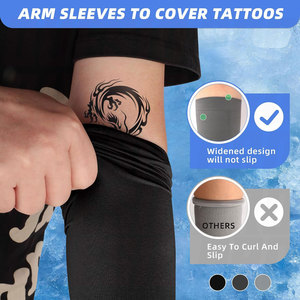 UV Sun Protection Arm Sleeves UPF 50 Sports Cooling Compression Arm Sleeves for Men Women Teenagers Breathable Elastic <b>Athletic</b> - Product Image 5