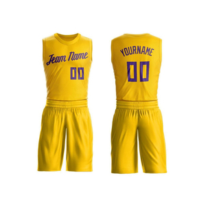 Ensemble d'uniformes de basketball pour hommes, légers, personnalisables, respirants, anti-humidité, séchage rapide, 100% polyester mesh, vente en gros - Product Image 5