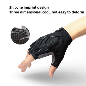 Gants de cyclisme VTT et vélo de route avec coussinet en gel, gants de sport respirants, protège-poignets, gants de vélo demi-doigts - Product Image 4