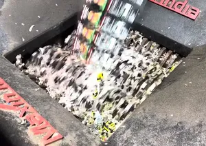 Featured Plastic Shredding Machine Double Shaft Semi Automatic 200 Kg/Hr <b>Electric</b> Plastic Crushing Machine for Waste Recycling - Product Image 5