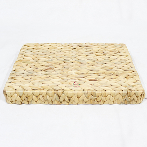 Plateaux de service en jacinthe d'eau tissée de haute qualité, organisateur décoratif de luxe pour la cuisine et le salon - Product Image 4