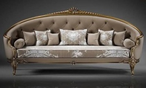 French Style Furniture Living Room <b>Sofa</b> Set Royal Classic <b>Sofa</b> Set <b>Antique</b> <b>Sofa</b> set Fiber Upholstered <b>Sofa</b> Set Hand Curved - Product Image 6