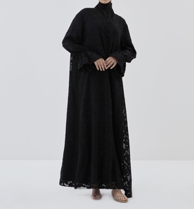 New 2026 Dubai Beautiful Black Traditional Islamic Clothing for Women Saudi Arabia Abaya Dubai Abaya Muslim Clothing Gulf Cloths - Product Image 1