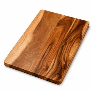 Tabla de Cortar de Madera de Acacia de Alta Calidad con Mango, Estilo Americano, Resina Añadida, Duradera, Ecológica, Ligera, No Tóxica, para Cocina - Product Image 1