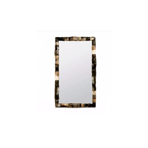 Luxury Horn Inlay <b>Wall</b> <b>Mirror</b> Handmade Art Deco Decorative Accent| <b>Mirror</b> for Living Room Bedroom Bathroom Entryway Decor - Product Image 1