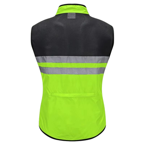 Unisex Sleeveless <b>Cycling</b> Vest Reflective Breathable Mesh Back Bicycle Running Outdoor Gilet Lightweight <b>Jacket</b> - Product Image 2