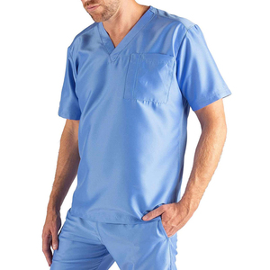 Uniformes de travail grande taille personnalisables, élégants, en Spandex-Polyester, extensibles dans les 4 sens, respirants, avec détection par aiguille, de haute qualité, en gros - Product Image 6