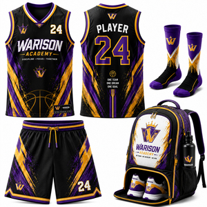Professional Basketball Jersey And Shorts Set Teamwear Sublimation Printing Customized Basketball Uniform Set - Product Image 1